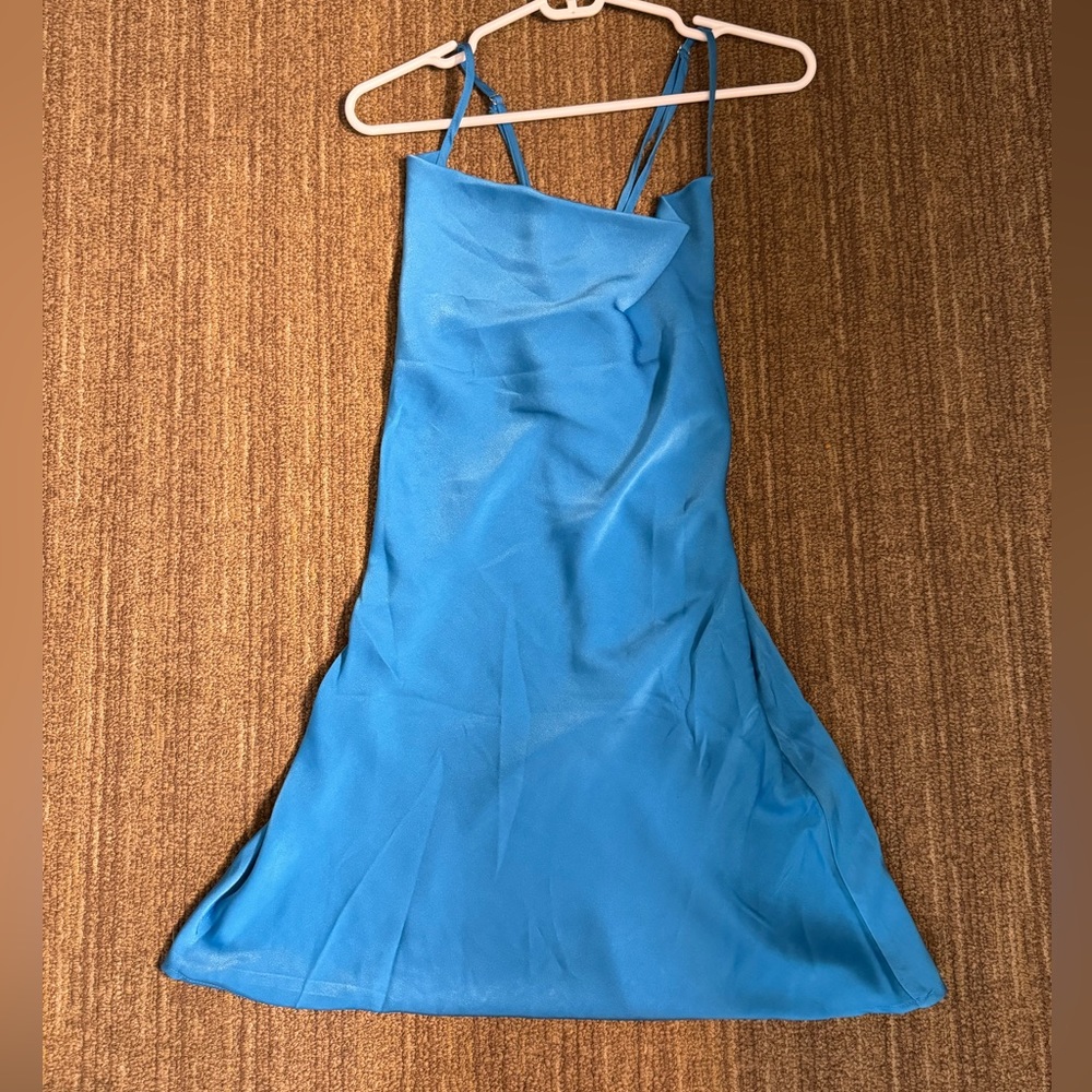 Nasty Gal Teal Mini Dress